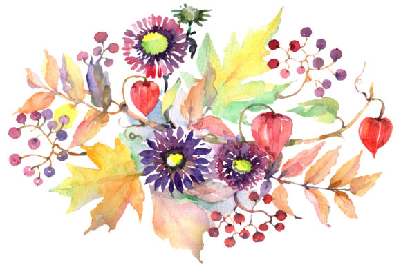 Autumn Bouquet with Asters and Physalis Review