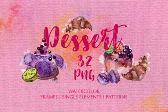 Dessert Operetta Watercolor Illustrations