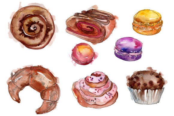 Dessert Provence Watercolor Illustrations Review