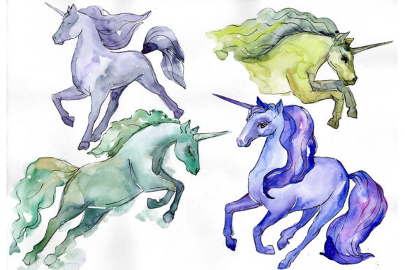 Image Unicorn Watercolor Illustrations Review
