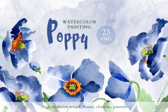 Review: Bouquet of Blue Poppies Venice Watercolor