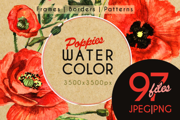 Stunning Poppies PNG Watercolor Set Review